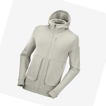 Sudadera Con Capucha Salomon ESSENTIAL WARM FLEECE Hombre Beige | MX 3196CTV